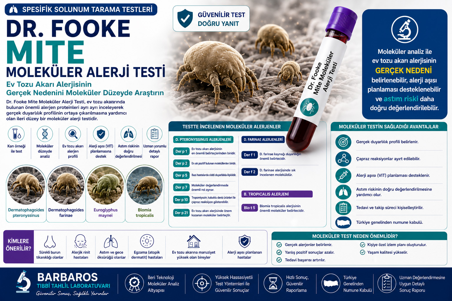 Dr. Fooke Mite Moleküler Alerji Testi